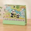 Coil Binding Horse Year Calendar Cartoon Standing Flip Calenda Schedule Planner  Desktop Decoration