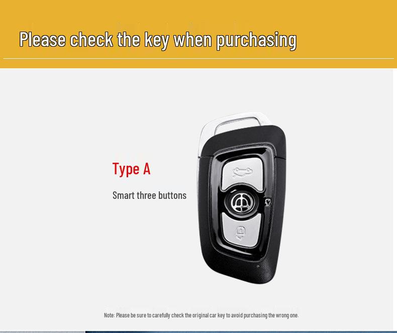 Metal Shell Buckle for Zhonghua V3/V5/V6/V7/H530/H330 Smart Car Key