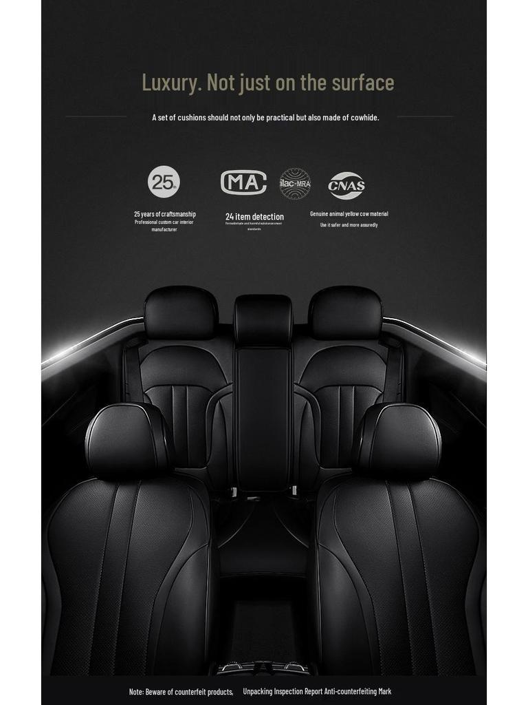 Genuine Leather Seat Cover for BMW X1, X3, X5, 3 Series, 5 Series, 525LI, 530LI, 1 Series