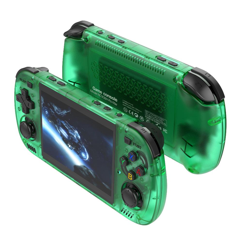 Ретро Портативная Игровая Консоль R36H PRO MAX Портативный карманный видеоплеер на базе Linux с чипом RK3326 Совместим с N64/PS1 g