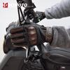With CE Approved Summer Retro Perforated Leather Motorcycle Gloves Men Women Full Finger Motocross Dirt Biker Glove Guantes Moto