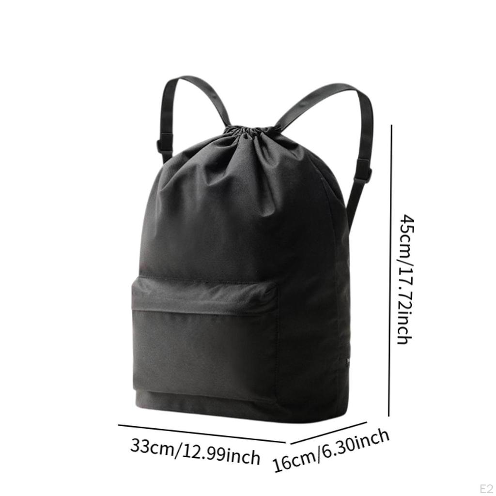 Рюкзак-мешок Daypack Практичный для женщин мужчин Портативный на шнурке Спортивный сумка для спортзала Рабочий
