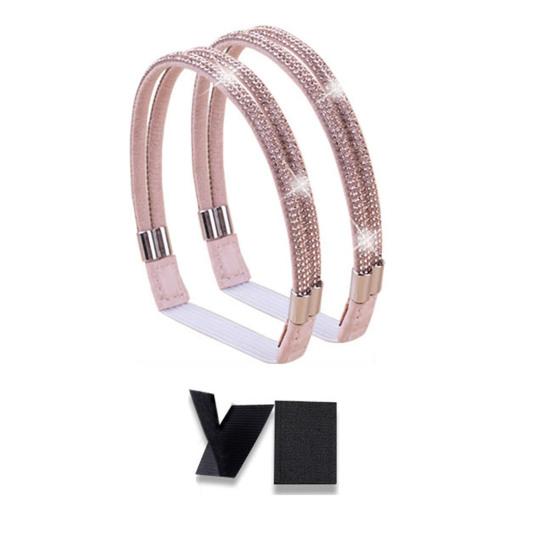 2 шт. эластичные ремешки для обуви на высоком каблуке, нерасстегивающиеся ремешки, съемные ремни для обуви со стразами для сандалий, свободные туфли без застежек, аксессуары для самостоятельного изготовления