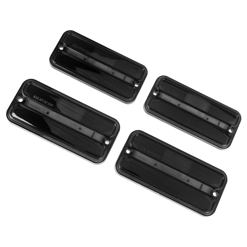 Front Rear Side Marker Light Set 0849?520 Indicator Lamp Set Replacement for Chevy G?Series Van