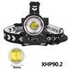 Самая яркая светодиодная налобная лампа XHP90.2 с зумом, 3 шт., аккумулятор 18650, внешний аккумулятор 7800 мАч, налобный фонарь, перезаряжаемая USB-фара