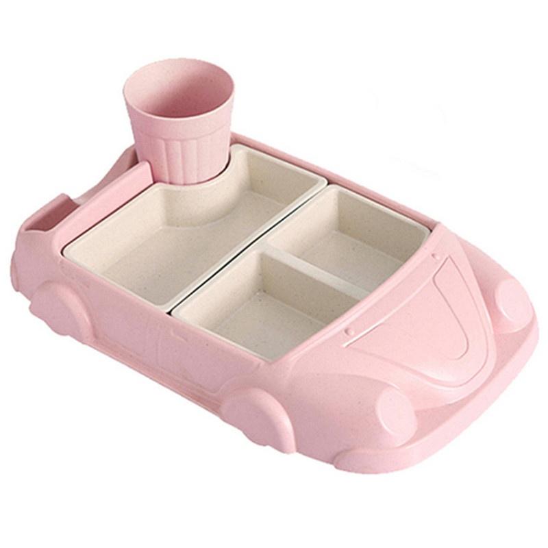 Пищевое бамбуковое волокно, детская посуда, тарелка для еды, коврик для еды, интегрированный дизайн, креативная сетчатая миска, детская посуда с героями мультфильмов