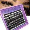 40D-150D Lashes Cluster DIY Lash Extension Mixed Tray Clusters Eyelashes Fluffy Volume Individual Lashes Cat Eye Lash Extension