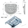 Trailer Parking Lock D Ring Tie Down Anchor Floor Hook for RV Garage Boat Trailer Car Pull Ring Cargo Buckle Straps