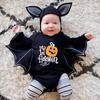 2025 Halloween Pumpkin Long Sleeve Baby Onesie Romper