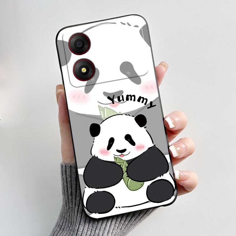 Casing For ZTE Blade A34 / A54 4G Phone Case Shell Aesthetic Cute Cat Astronaut Soft TPU Silicone Black Protective Cover Bumper