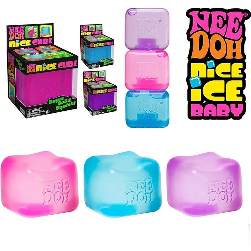 Schylling Needoh Nice Cube Сенсорная игрушка-антистресс Снимает тревогу Сенсорный инструмент Подарок на вечеринку Подарок для детей и взрослых
