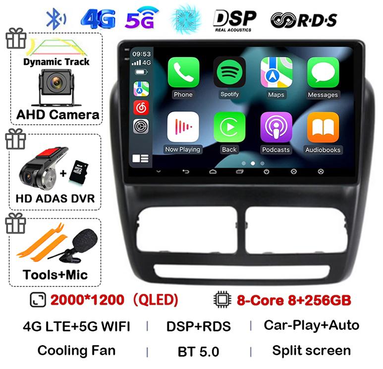 Android 14 Автомагнитола Carplay Auto для FIAT DOBLO для OPEL COMBO TOUR 2010 2011 2012 2013 2014 2015 GPS Мультимедийный Стереопроигрыватель