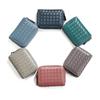 Versatile Genuine Leather Multi Slot Card Bag For Women Small Coin Purse Sheepskin Woven Card Bag Business Card Holder Card Holder