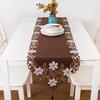 Retro Floral Hollow Out Table Runner Tablecloth Furniture Cover Home Table Decor (40*176cm)