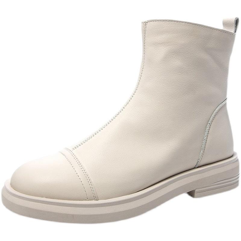 Челси короткие ботинки женские осень и зима новые ботинки Мартин повседневные на плоской подошве из мягкой кожи универсальные модные ботинки