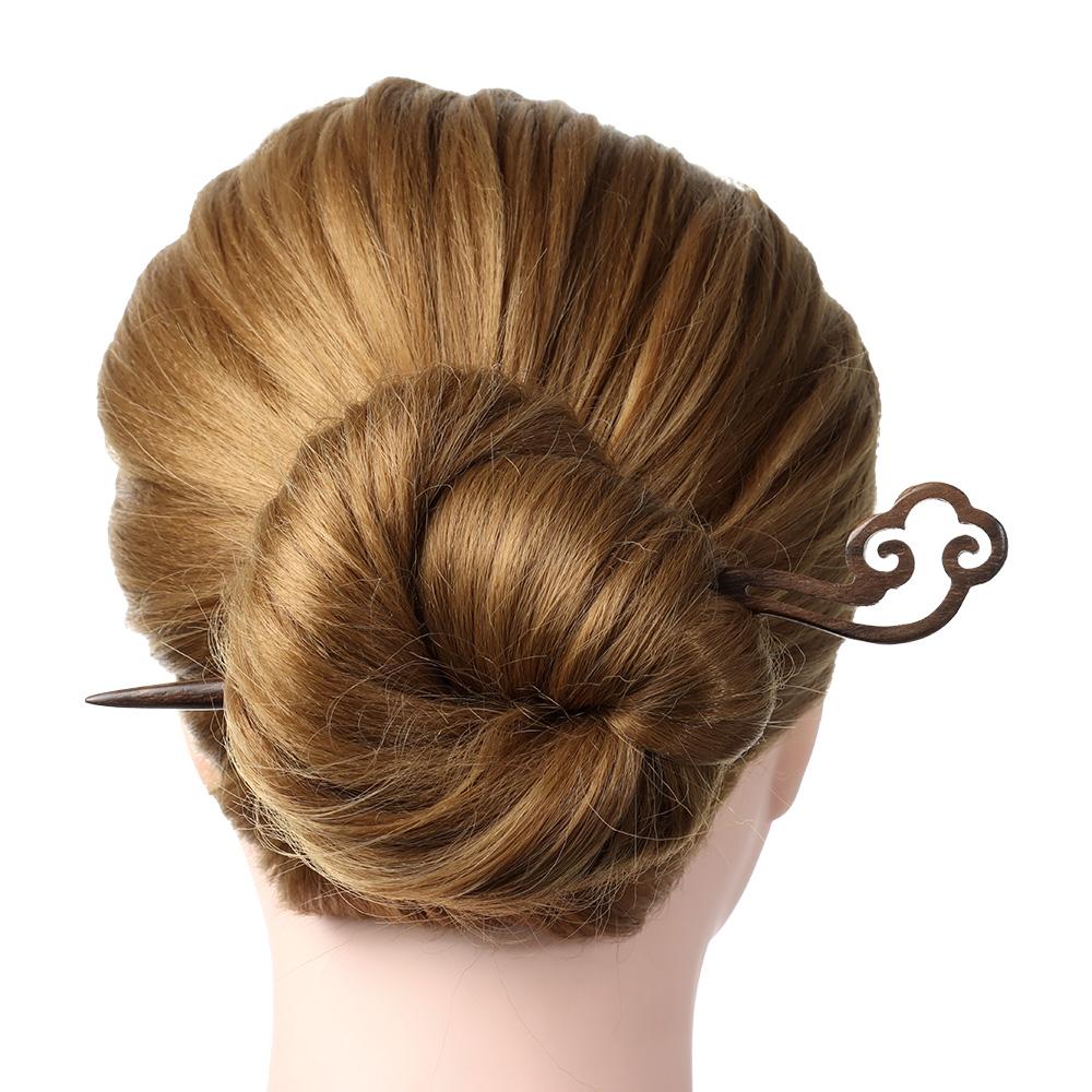 Women Sandalwood Carved Handmade Hairpin Chopstick Hair Stick Styling Tools Hair Accessories