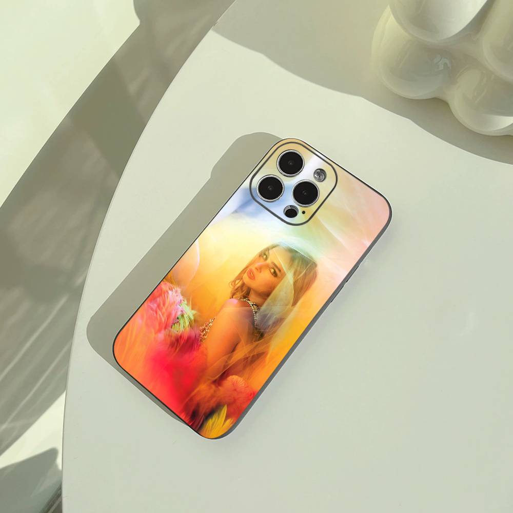 Чехол для телефона Addison Rae для iPhone 17, 16, 15, 14, 13, 12, 11 Pro Max, Легкий и практичный Мягкий черный чехол