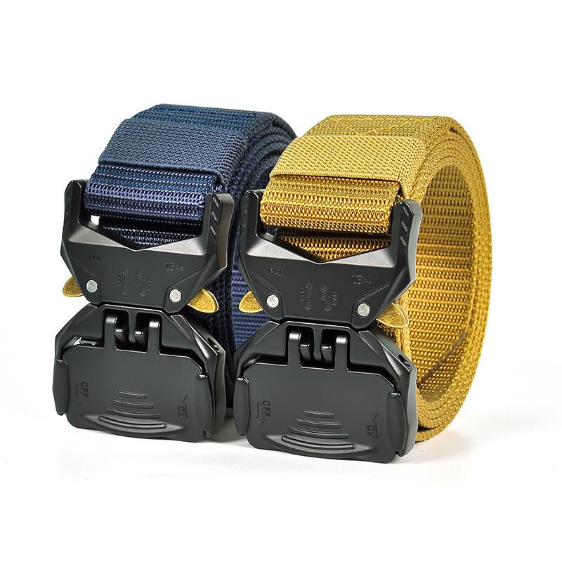 Новый мужской нейлоновый ремень с тактической пряжкой, повседневная рабочая одежда, быстросъемные уличные ремни, универсальная спортивная одежда, брючный ремень Tide