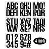 4-дюймовая наклейка с английской буквой большого размера, водонепроницаемая, для почтового ящика, вечеринки, автомобиля, сделай сам, световая наклейка с маленькой буквой