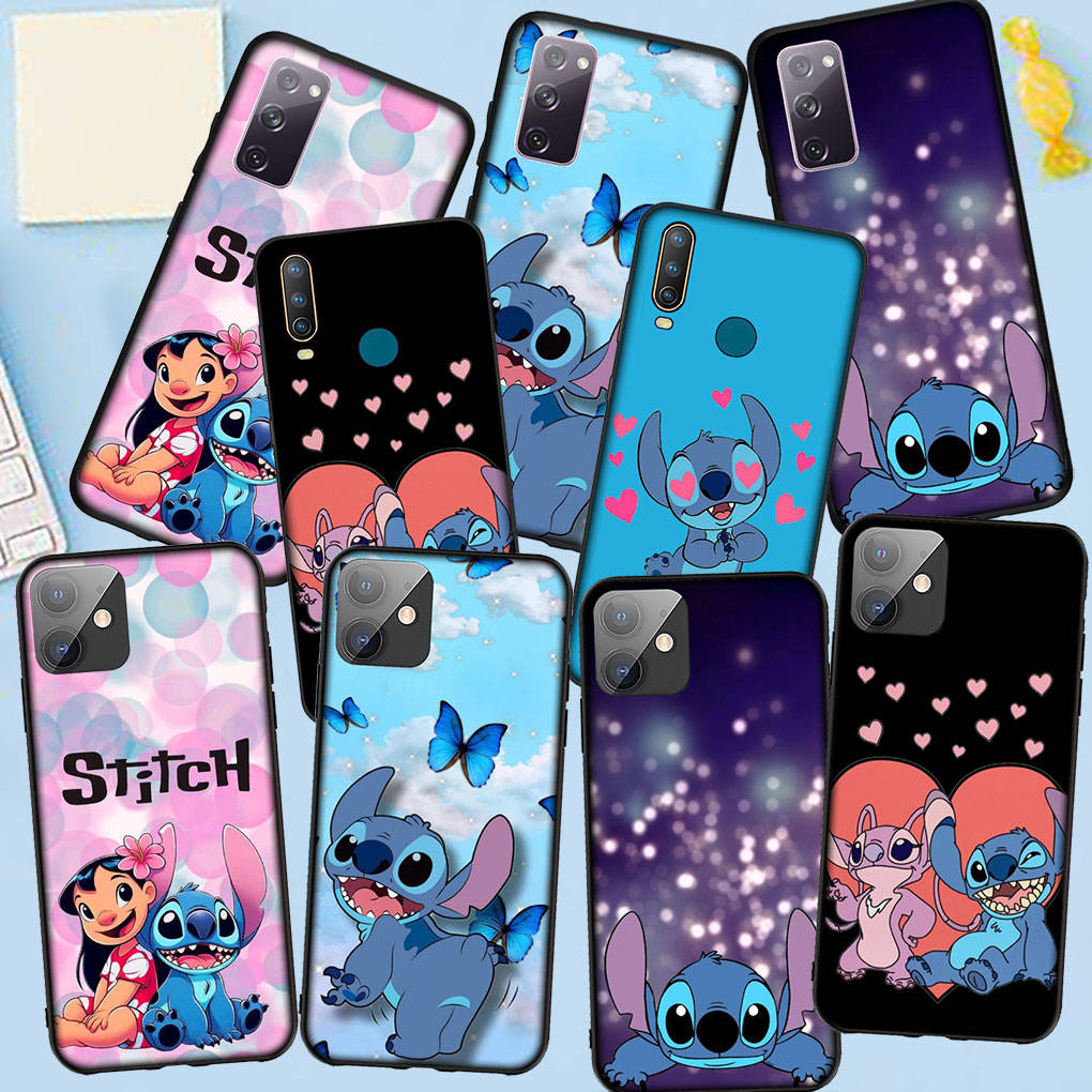 Чехол для телефона Samsung Galaxy S25 S24 S23 iPhone 16 15 Xiaomi Redmi Note 14 13 12 16E X 11 Pro Max 14C OPPO Moto Huawei Comics Lilo Cute Stitch Cover