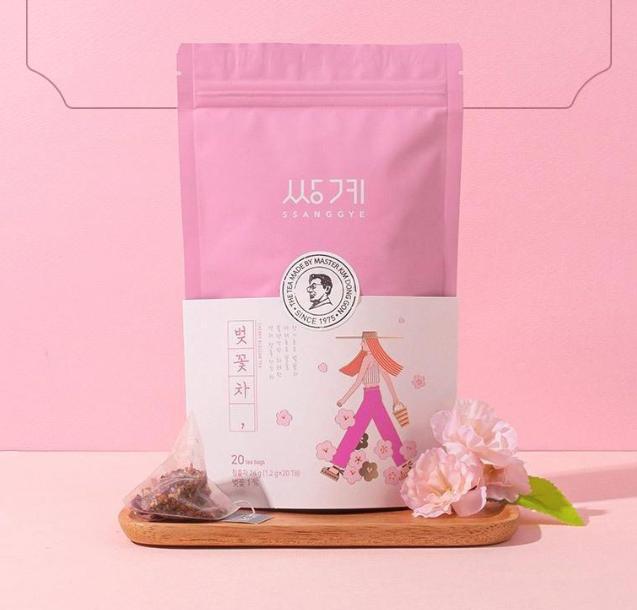 Чай из цветков вишни Ssanggye Аутентичный корейский традиционный Новый пакетик