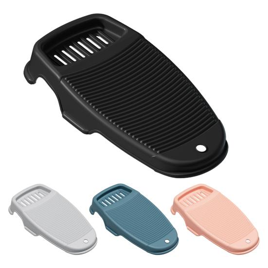 Бытовая доска для ручной стирки с мыльницами, дренажными отверстиями, нескользящей конструкцией, усиленная