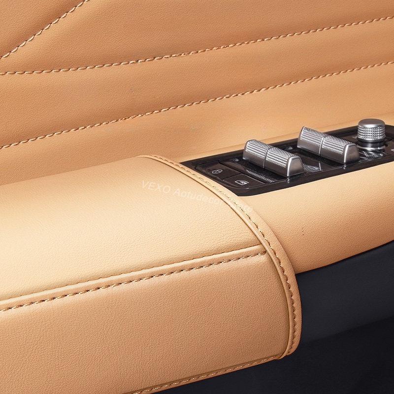 Door Handle Protector Cover Leather for Geely Galaxy Starship 7 EM-i 2026 Anti-Scratch Door Bowl Guard Pad Interior Accessories