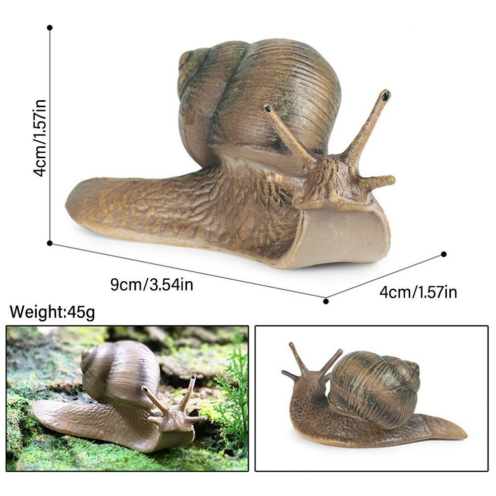Decor Micro Landscape Decor for Fairy Garden Mini Animal Figures Snail Statue Snail Figurine Toy