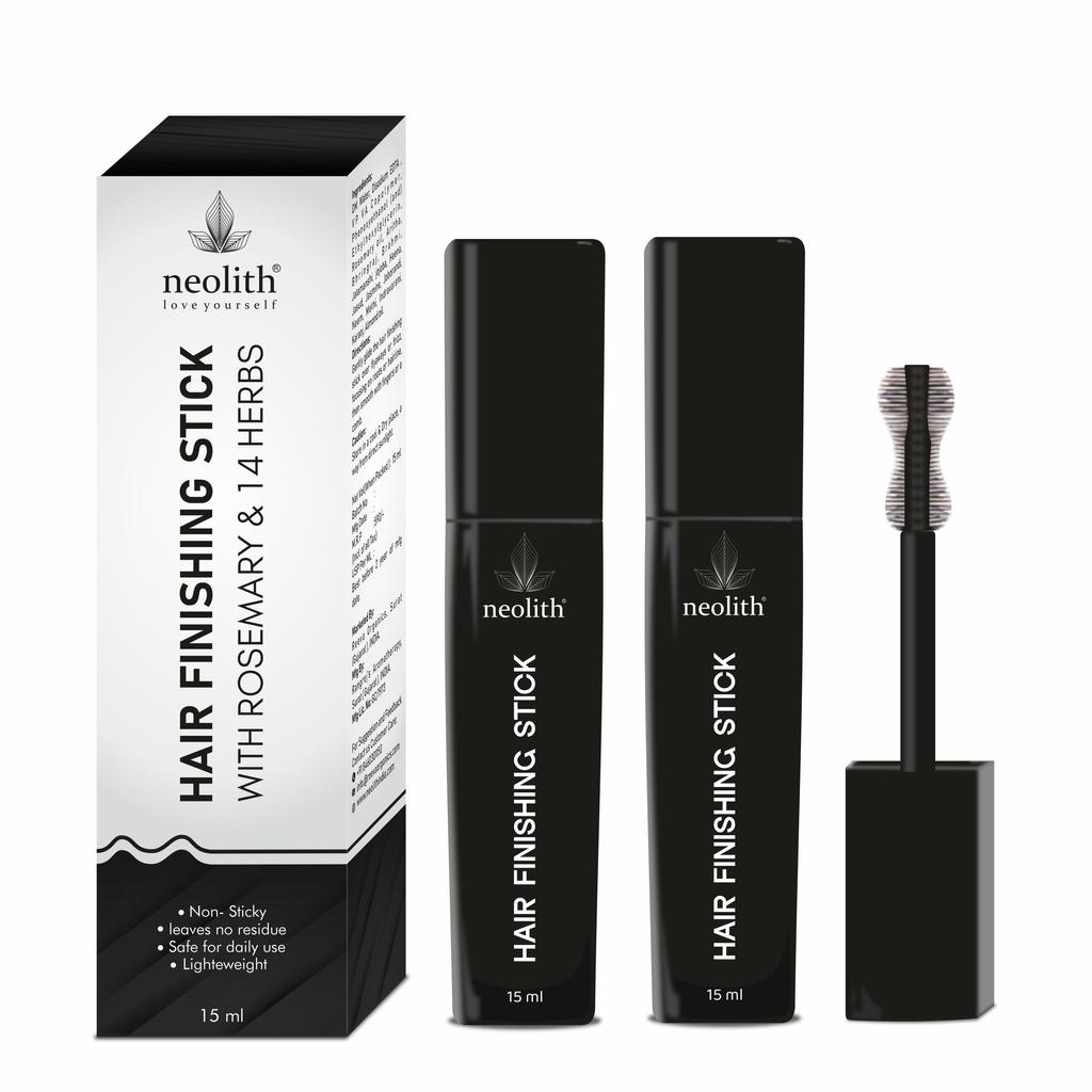 Neolith Frizz Free Hair Finishing Stick with Rosemary Oil and 14 Herbs | Non Sticky, Easy To Use | Combo of 2
