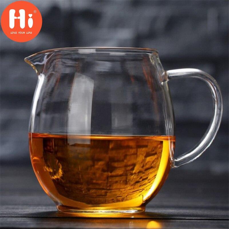 Hi Transparent Heat-resistant Glass Teapot Cha Hai Gongdao Teacup Fair Mug Tea Cup Tea Set 450ML