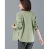 Ветровка, женская короткая куртка, весенняя свободная модная куртка с тонким воротником-стойкой