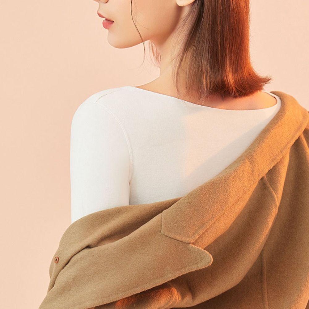 Бесшовные длинные рукава теплый топ кашемир шерсть бесшовные майки осень зима