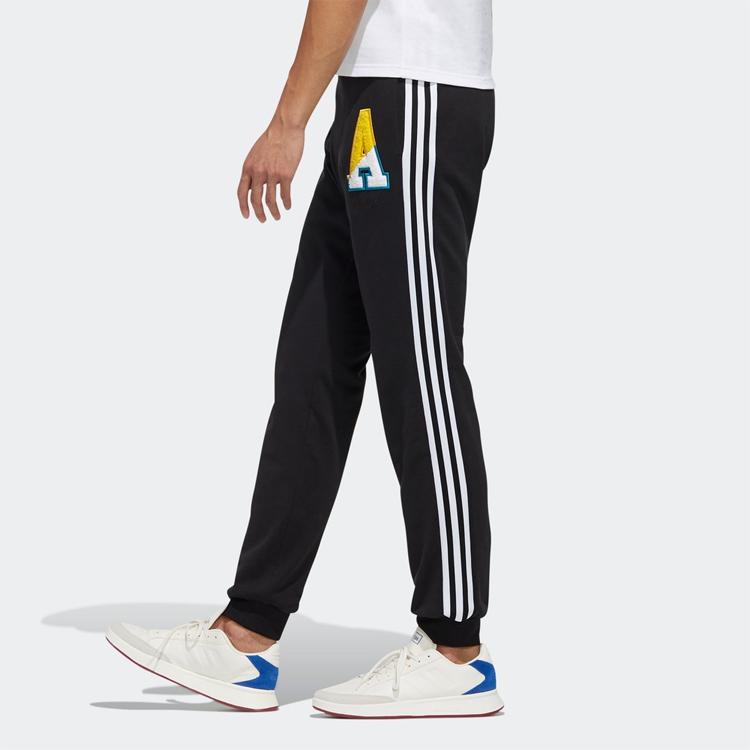 adidas Повседневные мужские брюки-джоггеры Neo с завязками, черные EI4752