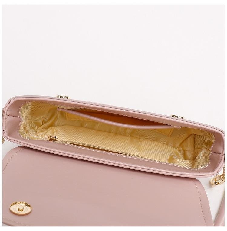 Элегантная минималистичная сумка через плечо и кроссбоди с цепочкой и ромбовидным узором