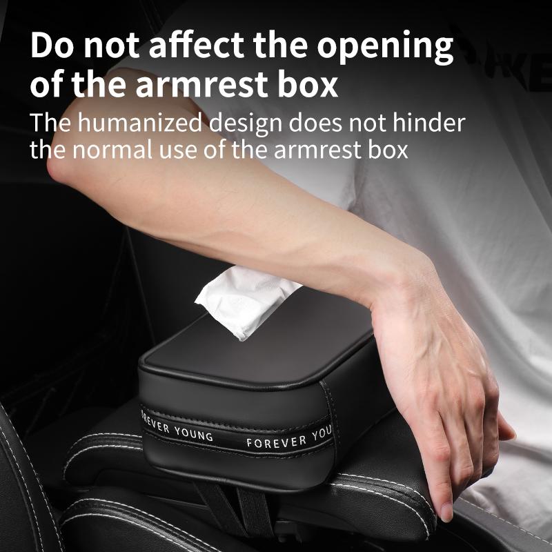 Автомобильный подлокотник-бокс, коробка для салфеток для интерьера автомобиля, картонная коробка для простых ремней, бумажные салфетки, пакеты и принадлежности, украшение