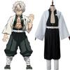 Demon Kimetsu Slayer No Yaiba Wind Pillar Sanemi Shinazugawa Cosplay Set Costume