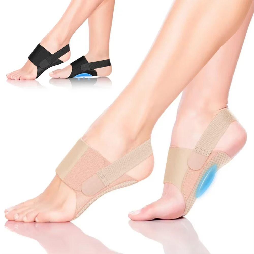 1 Pair Gel Comfort Flat Feet Insoles Adjustable Arch Support Insoles Plantar Uncomfortable