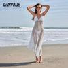 Women's Cover Ups Beach Dress Solid Color Sexy Mesh Beach Bikini Swimsuit Cover Up Sunwear