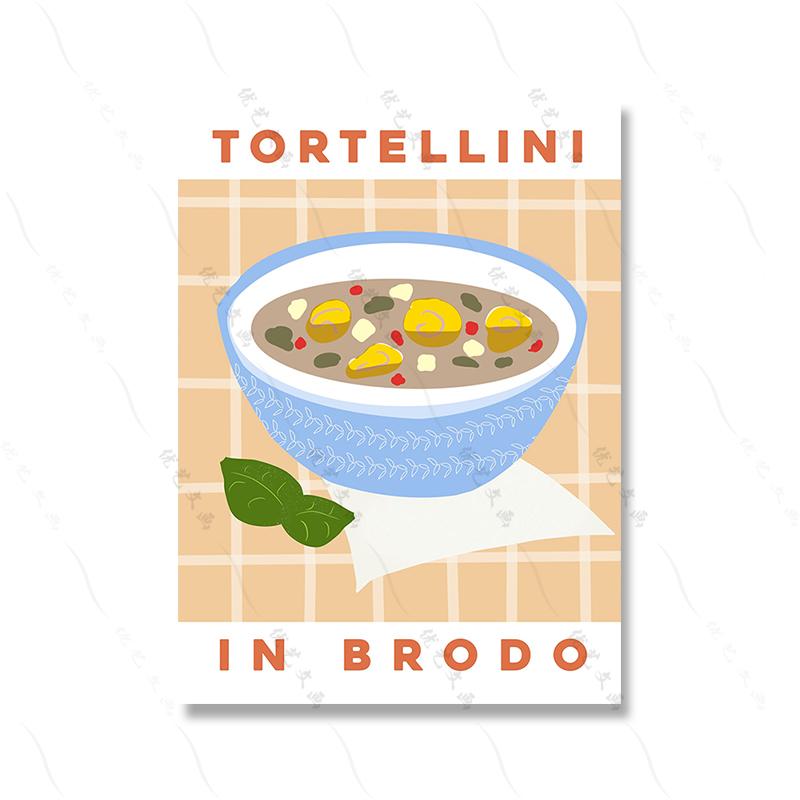 Английский завтрак Ретро-хлеб Декор кухни Еда Искусство Настенная картина на холсте Комната Домашний декор Винтажный гуакамоле Тако Современный постер