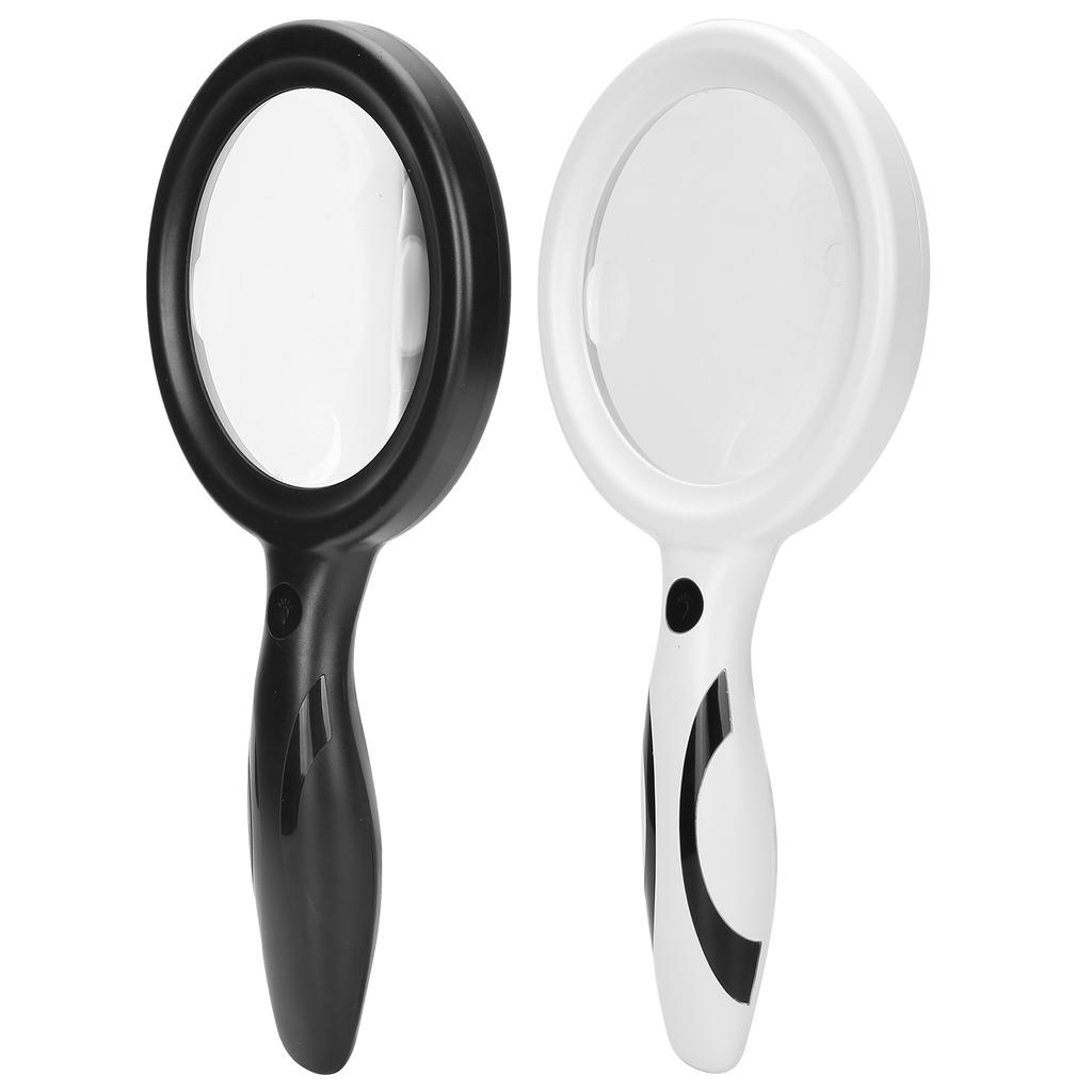 5X 10X Ручная лупа Светодиодная лупа с регулируемой яркостью для ремонта чтения