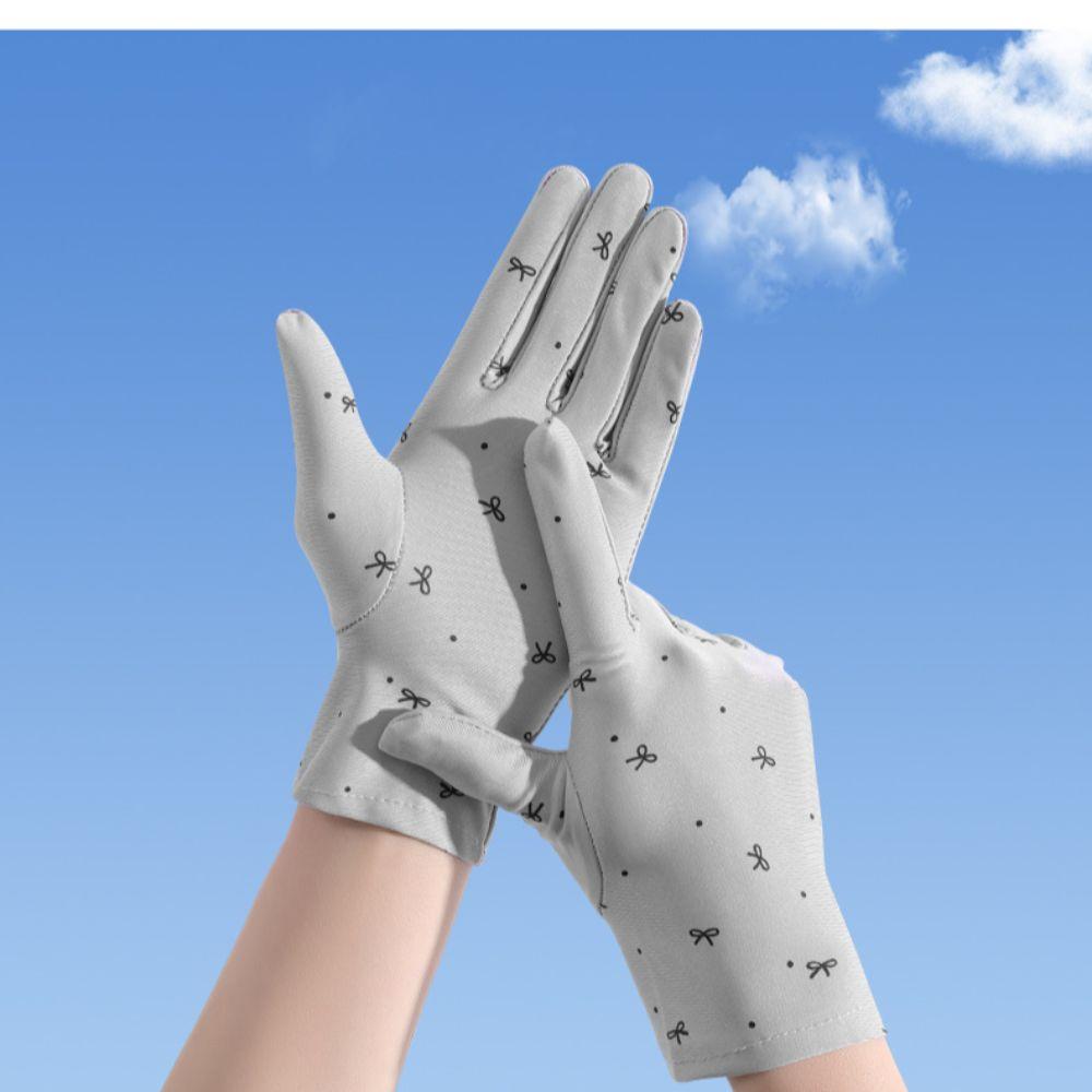 Spandex Thin  Summer Gloves Breathable Anti-Slip Gloves Fashion UV Protection Gloves  Women