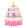Электрическая вращающаяся игрушка в виде торта на день рождения, игрушка в виде свечи для торта со светом и музыкой для детей от 3 лет
