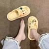Fashion Summer Kawaii Woman Slippers Anime Shoes for Women 2024 Sandals Cartoon Outside Junior Cute On Beach Slides Designer Promotion F