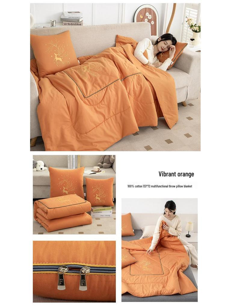 2025 Звездное небо Сика Олень Хлопковая подушка и набор одеял