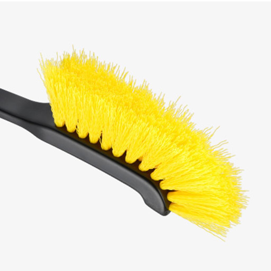 Car Wheel Wash Brush Anti Scratch Long Handle Ergonomic Soft Bristles Car Wheel Rim Detailing Brush