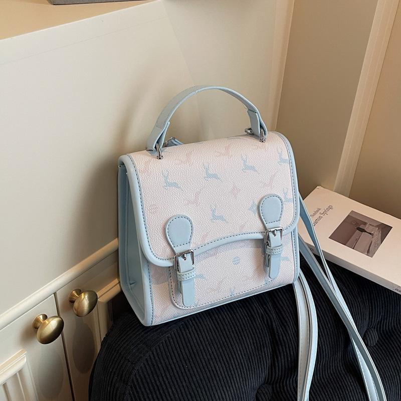 Тренд женский летний новый цветной премиальный рюкзак нишевый простой наплечный кошелек сумка-мессенджер