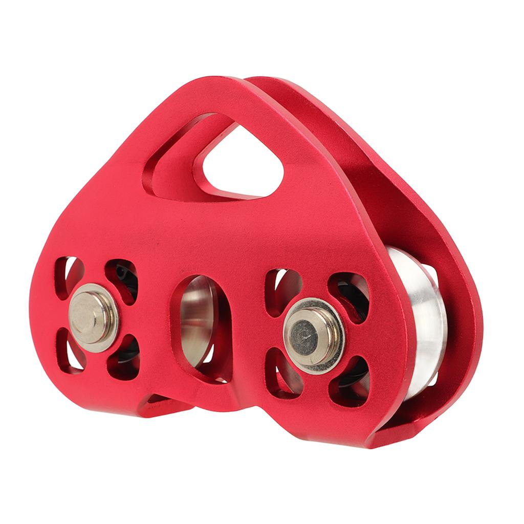 Альпинизм Скалолазание Двухосный Двойной Троллей для Двойного Зиплайна Стальной Трос Сердечный Блок Канатная дорога Спасение