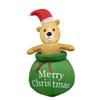 Christmas Inflatable Decorations 120x50x50cm Large Cute Inflatable Toy Gift Idea Lighted Holiday Display Built in LED for Home