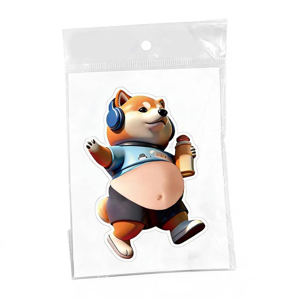 3D Belly Stickers Squeezeable Soft Silicon Decoration Cartoon Animal Self-Adhesive Sticker For Mobile Phone Case Laptop Dec L9S0