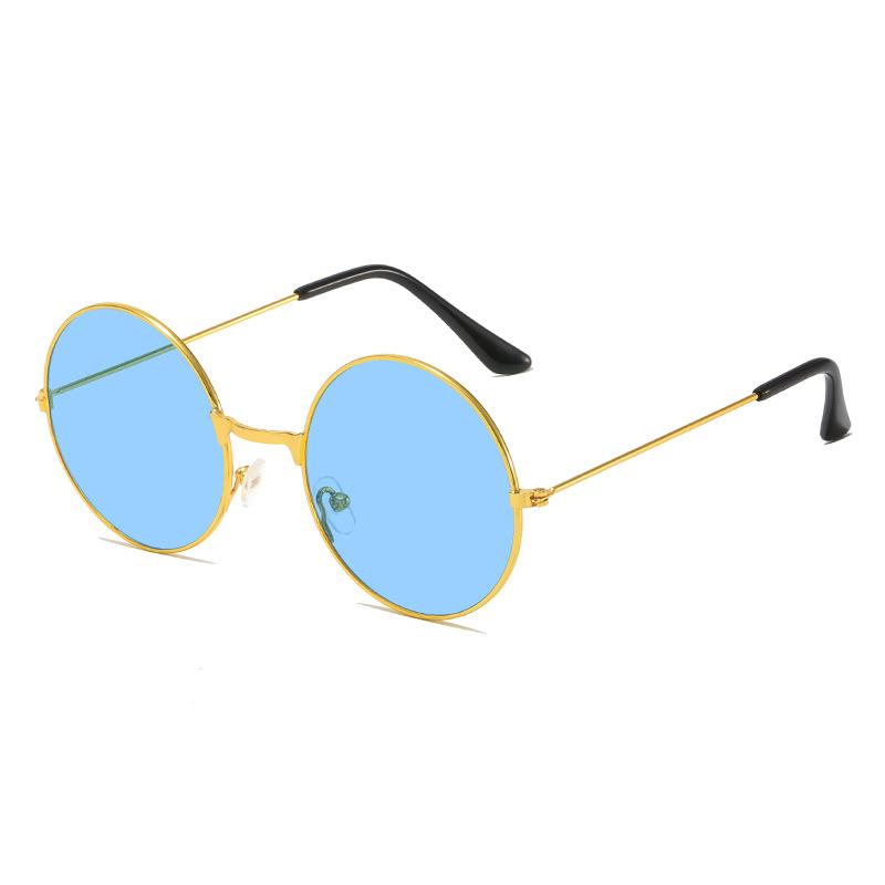 Европейские и американские ретро круглые солнцезащитные очки новые цветные очки в стиле морской пехоты для женихов модные солнцезащитные очки